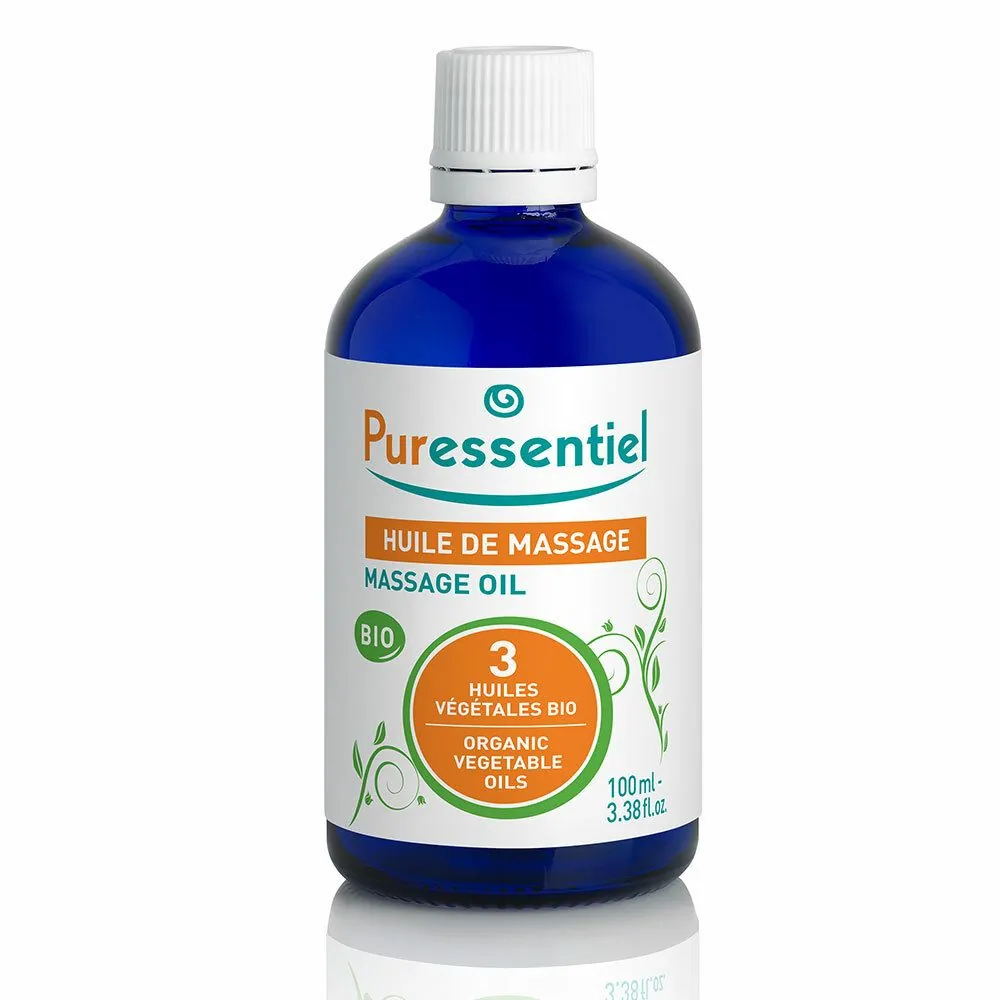 Puressentiel Huile de Massage Bio aux 3 Huiles Végétales