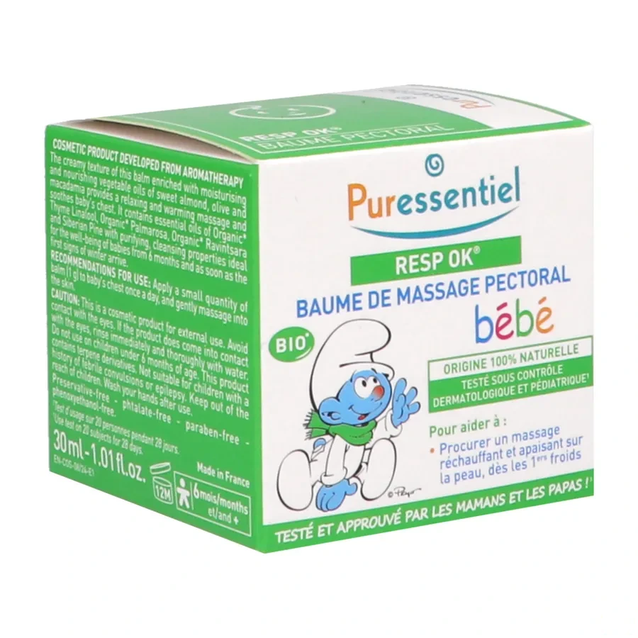 Puressentiel Resp'OK Baume de massage pectoral bébé