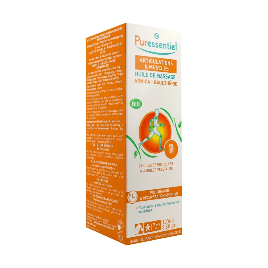 Puressentiel Huile de massage Bio Effort musculaire