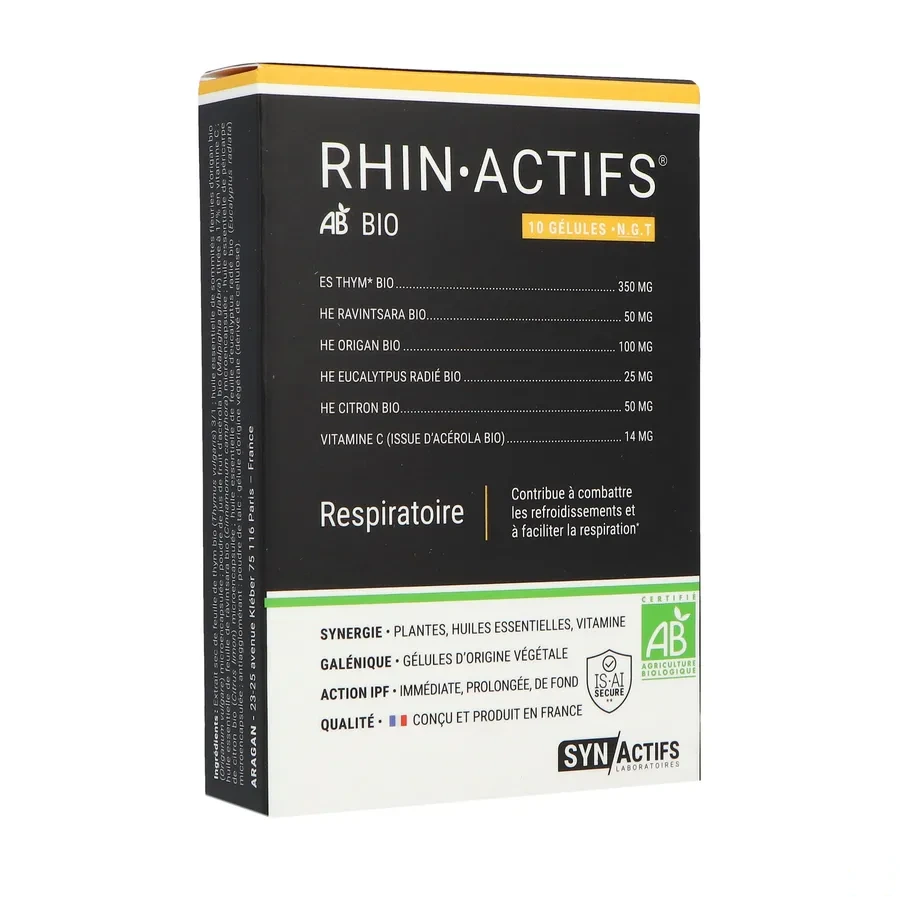 Synactifs Rhin Actifs Bio Respiratoire
