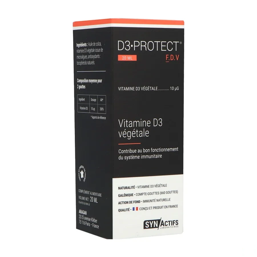 Synactifs D3 Protect Vitamine D3 végétale