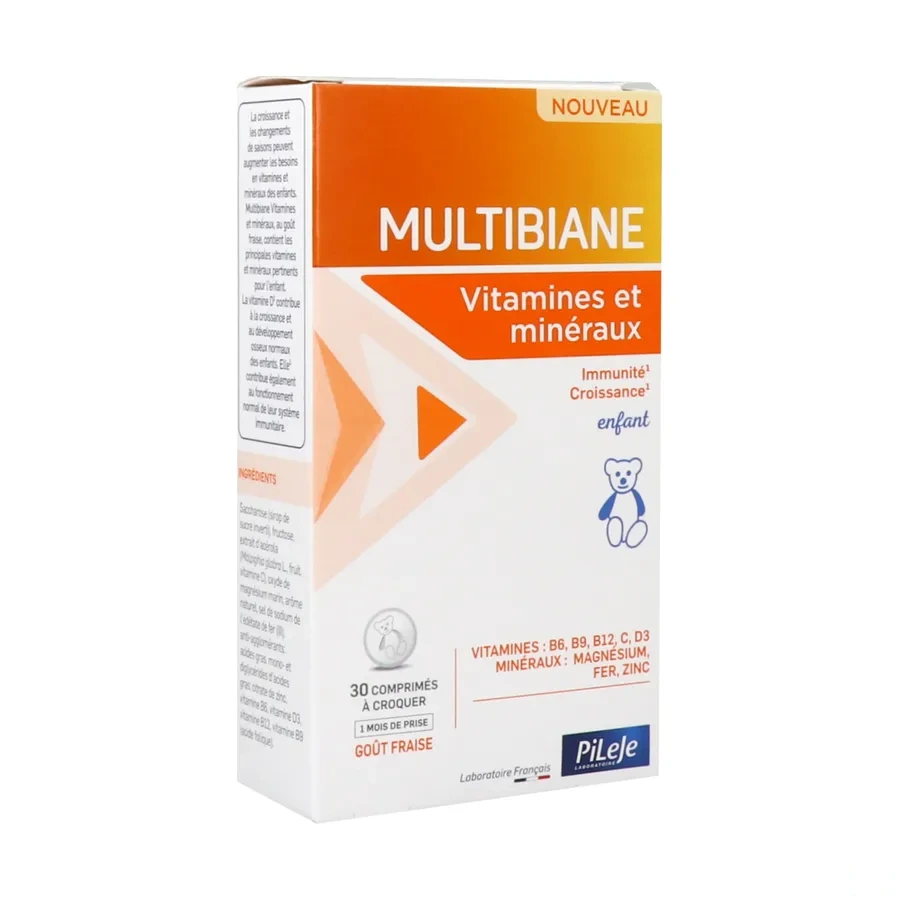 Pileje Multibiane Enfant Vitamines et Minéraux