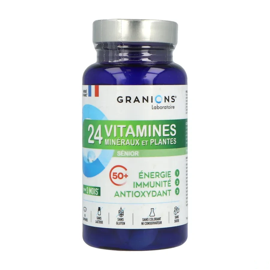Granions 24 vitamines minéraux et plantes senior