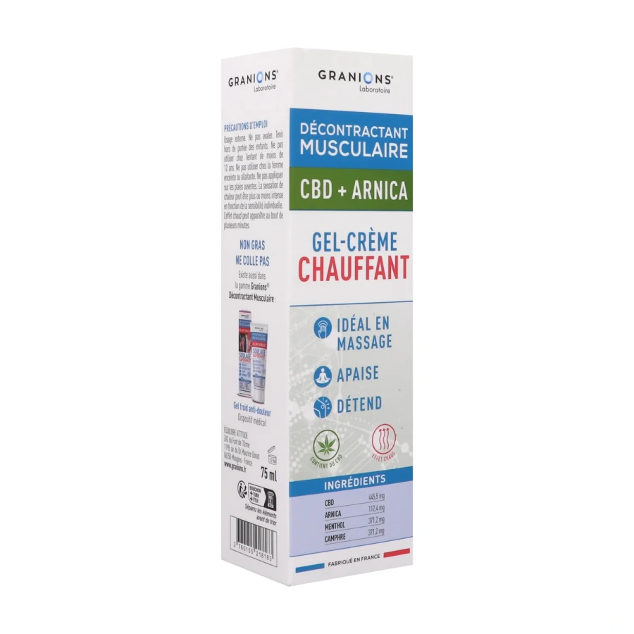 Granions Décontractant Musculaire Gel-Crème Chauffant