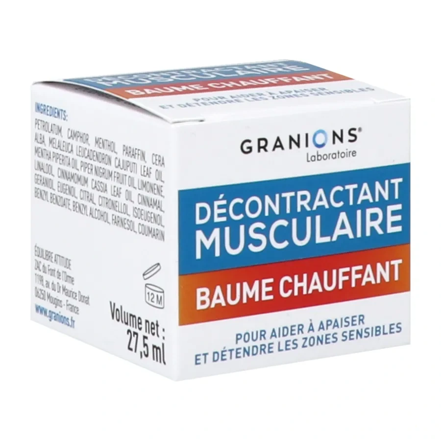 Granions Décontractant Musculaire Baume Chauffant
