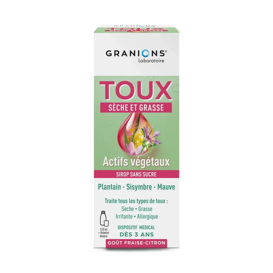 Granions Toux Sèche et Grasse Sirop Sans Sucre