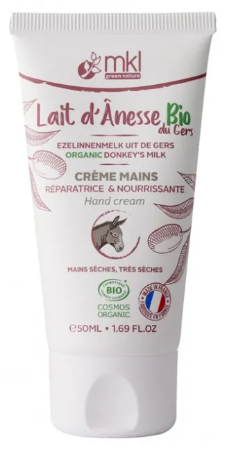 MKL Crème Mains Réparatrice et Nourrissante au Lait d'ânesse Bio