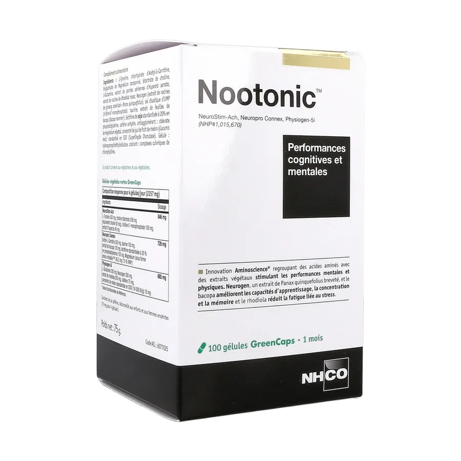 Nootonic Performances Cognitives