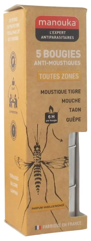 Manouka Bougie Anti-Moustiques