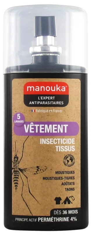 Manouka Insecticide Vêtements Tissus