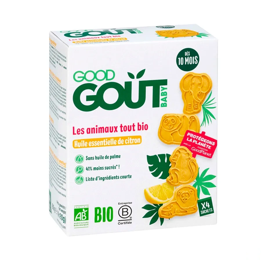 Good Goût Biscuits Animaux Citron