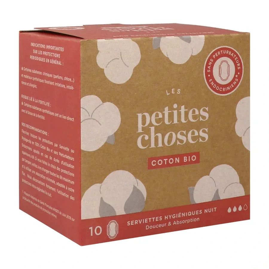Les Petites Choses Serviettes Hygiéniques Nuit Coton Bio