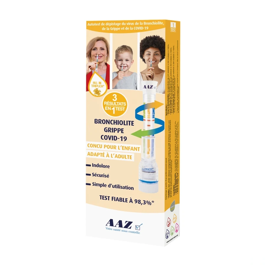 All in Triplex Test Grippe Bronchiolite Covid