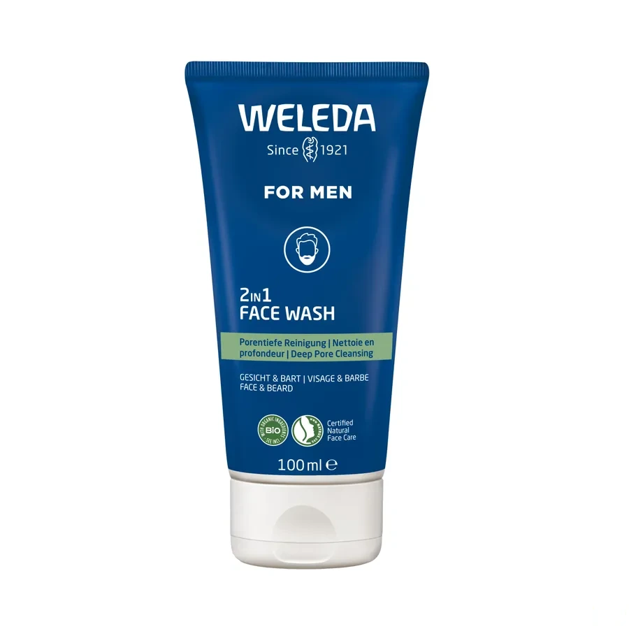 Weleda Gel Nettoyant Visage 2 en 1 Homme Bio