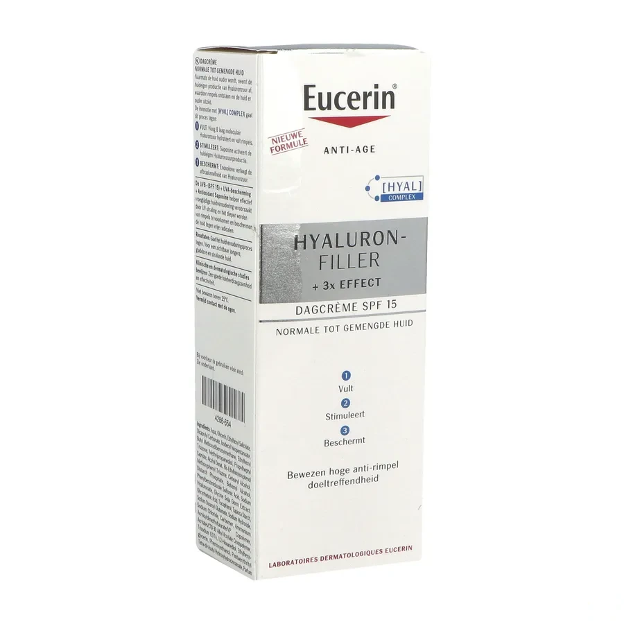 Eucerin Hyaluron-Filler 3X Effect SPF 15 Soin de jour Peau normale à mixte