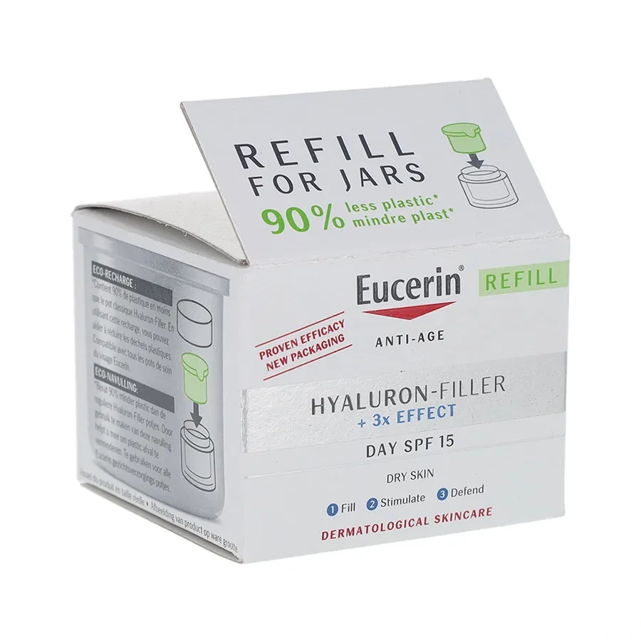 Eucerin Hyaluron-Filler 3X Effect SPF 15 Soin de Jour Peau Sèche