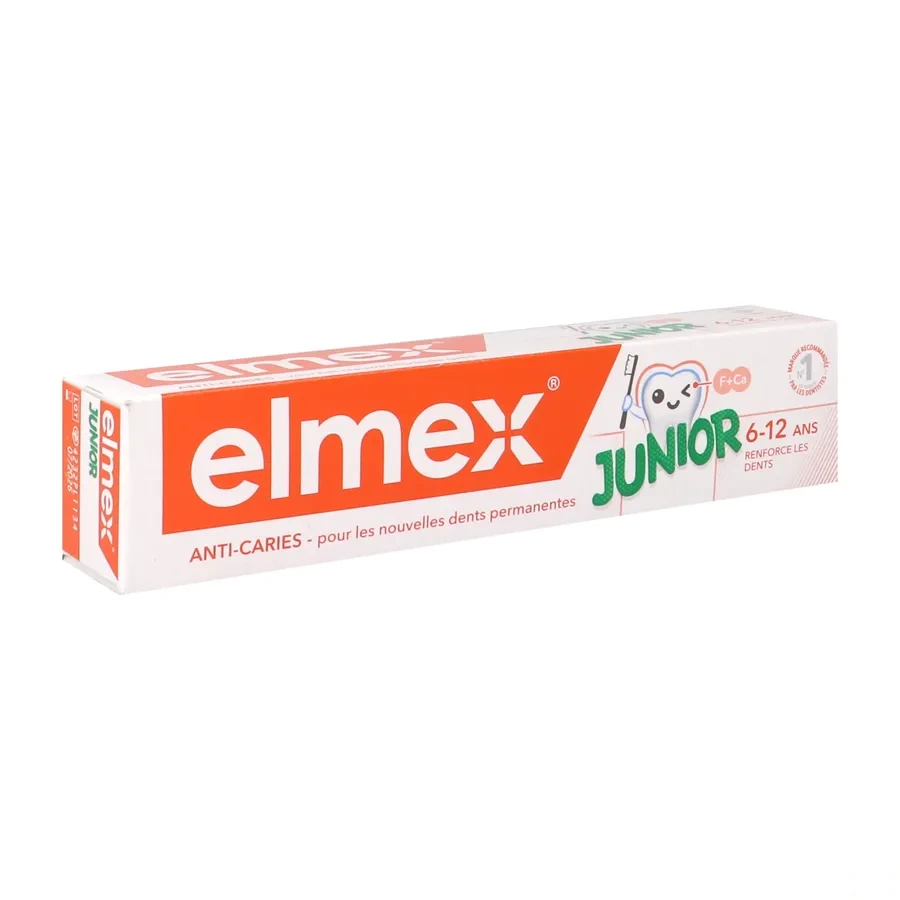 Elmex Dentifrice Junior 6-12 ans