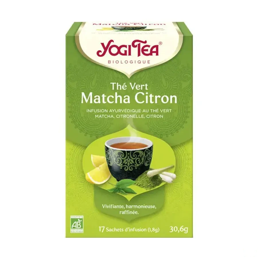Yogi Tea Thé Vert Matcha Citron