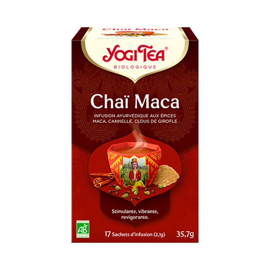 Yogi Tea Tisane Ayurvédique Chaï Maca Bio