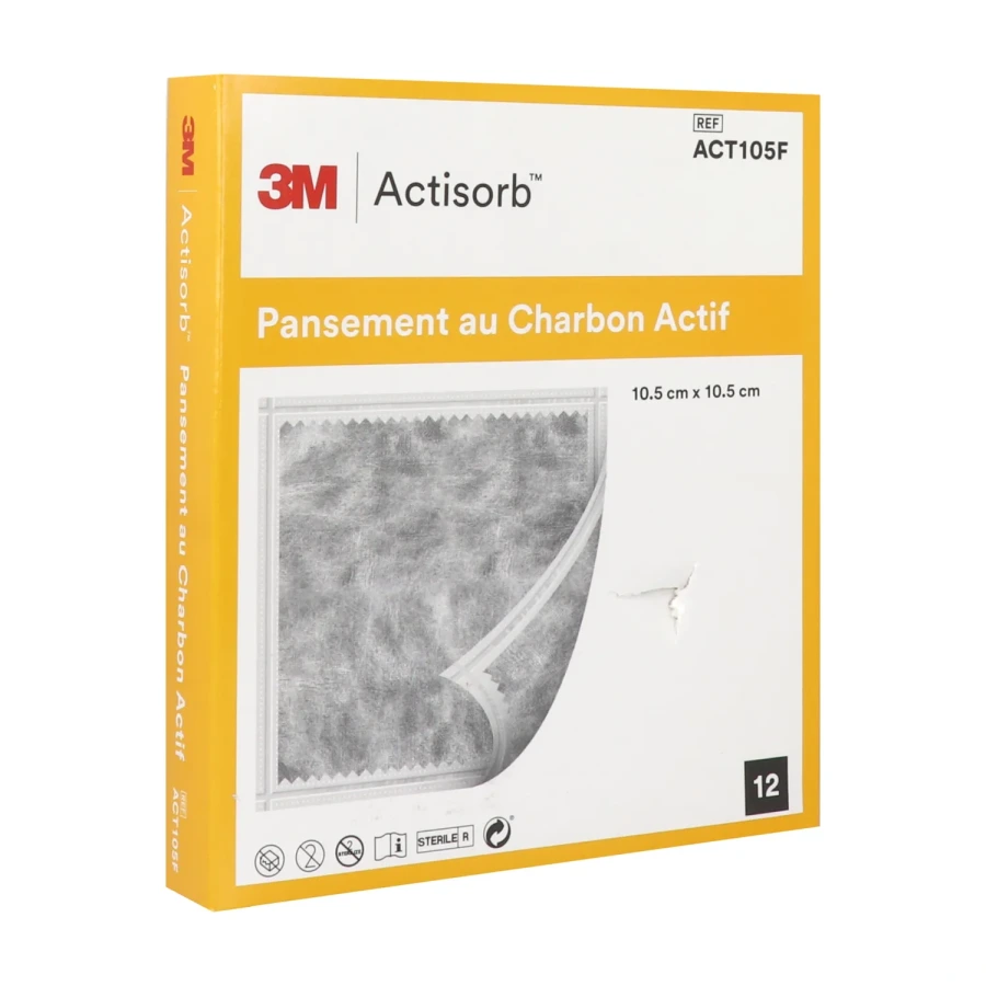 Actisorb Pansement au Charbon Actif