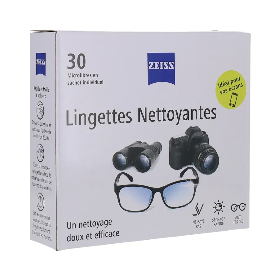 Zeiss Lingettes Nettoyantes Antibactériennes pour Smartphones et écrans