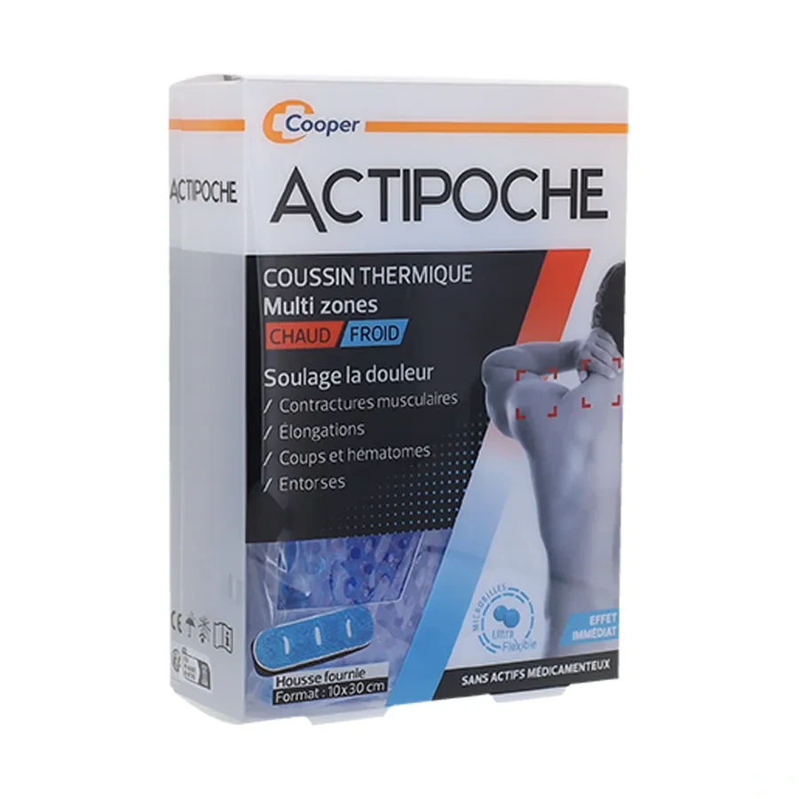Actipoche Coussin Thermique Microbilles Multi Zones