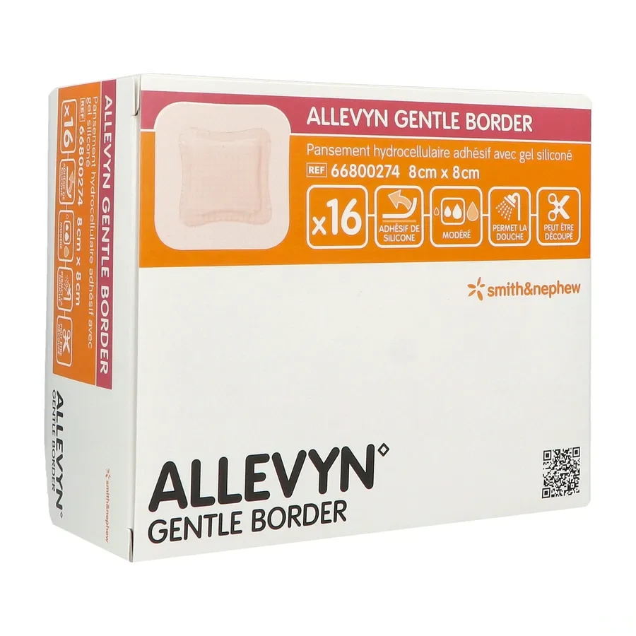 Allevyn Gentle Border Carré Pansement Hydrocellulaire