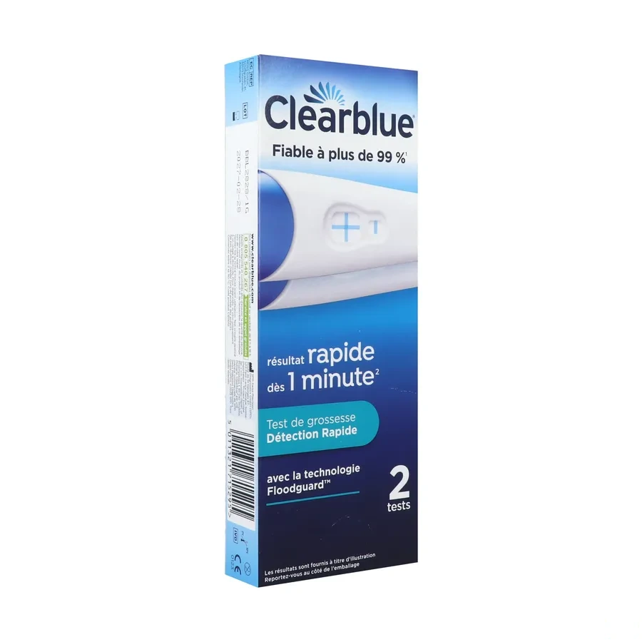 Test de grossesse détection rapide Clearblue