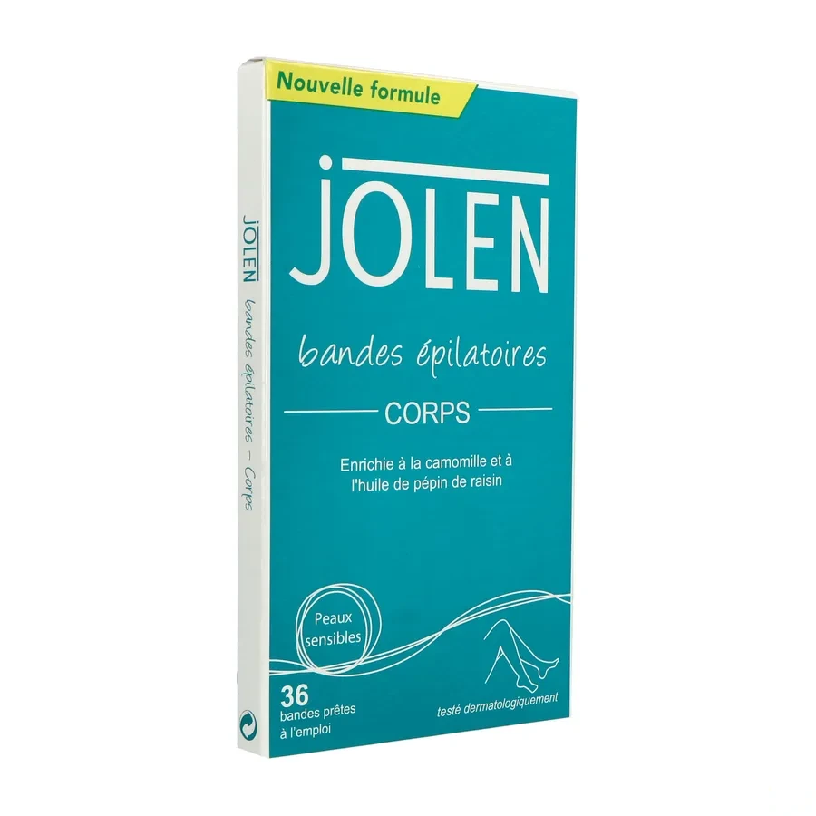 Jolen Bandes épilatoires Corps 36 bandes