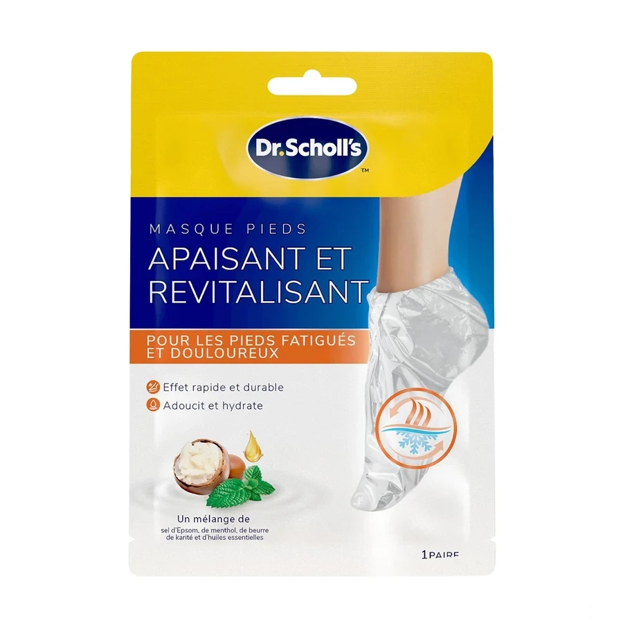 Scholl Masque Pieds Apaisant et Revitalisant
