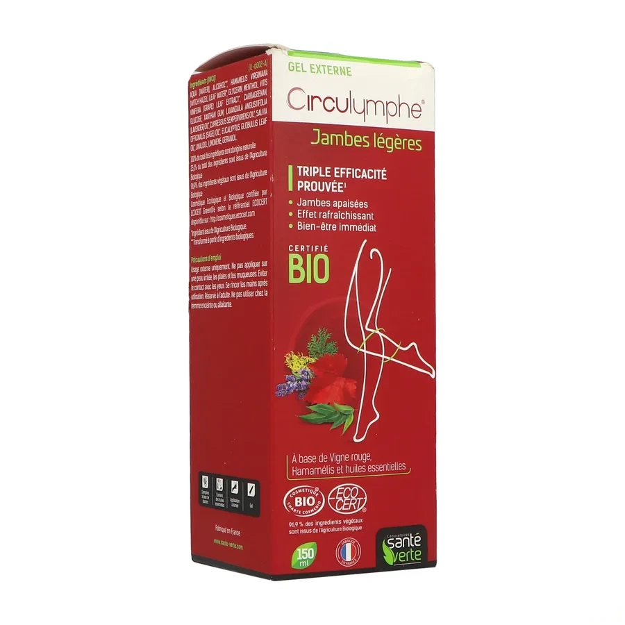 Circulymphe Jambes Légères Gel Externe Bio