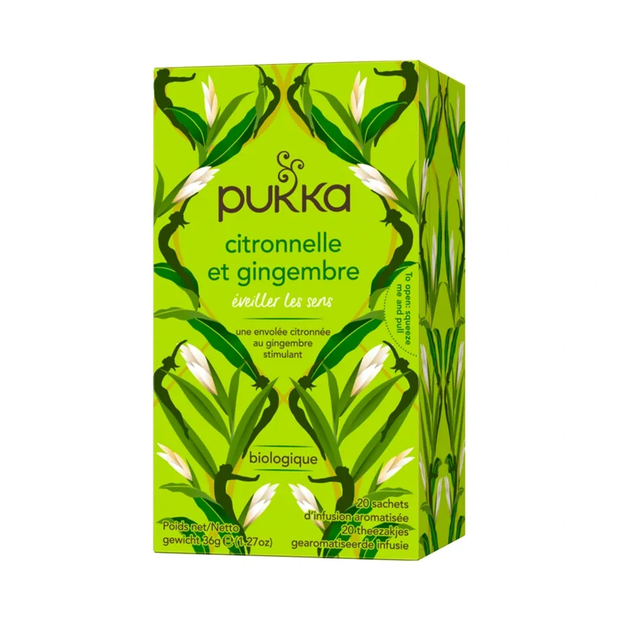 Pukka Infusion Citronnelle et Gingembre Bio