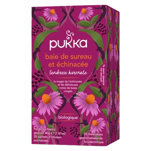 Pukka Infusion Baie de Sureau & Echinacée Bio
