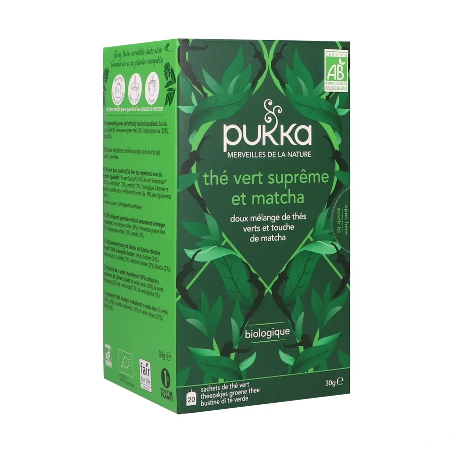 Pukka Thé Vert Matcha Suprême Bio
