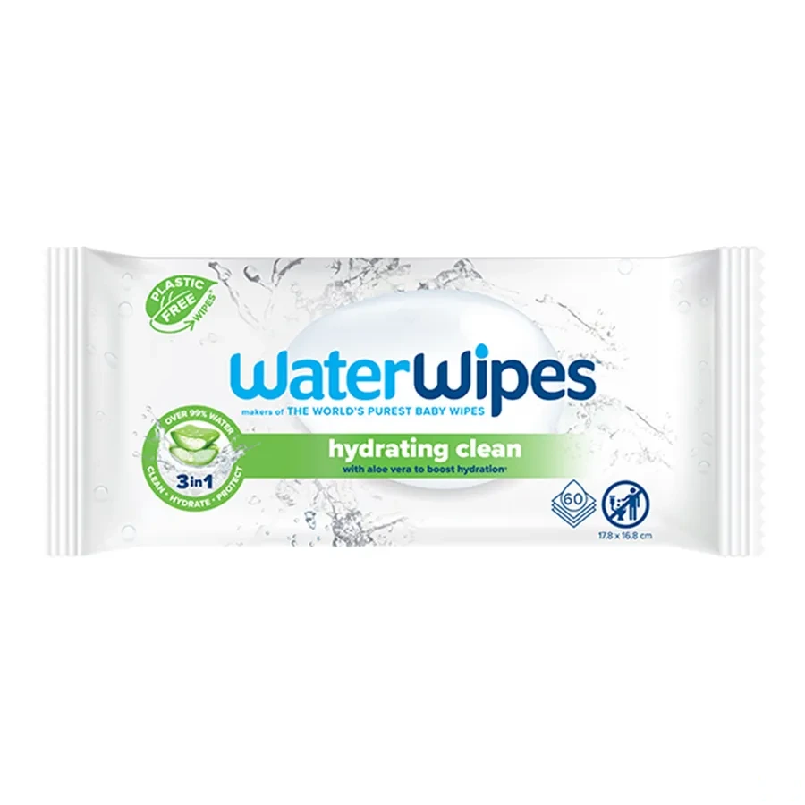 WaterWipes Lingettes Nettoyantes Bébé Biodégradables