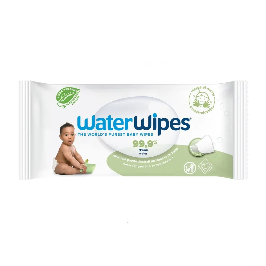 WaterWipes Lingettes Nettoyantes Bébé Biodégradables