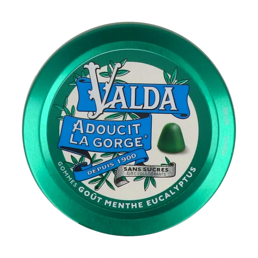 Valda Gommes Sans Sucres pour Adoucir la Gorge