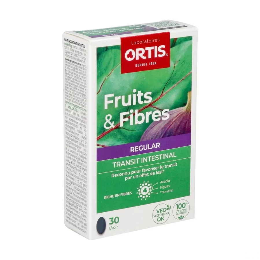 Ortis Fruits & Fibres Regular Transit Intestinal Comprimés