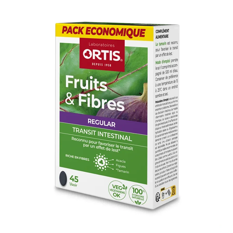 Ortis Fruits & Fibres Regular Transit Intestinal Comprimés