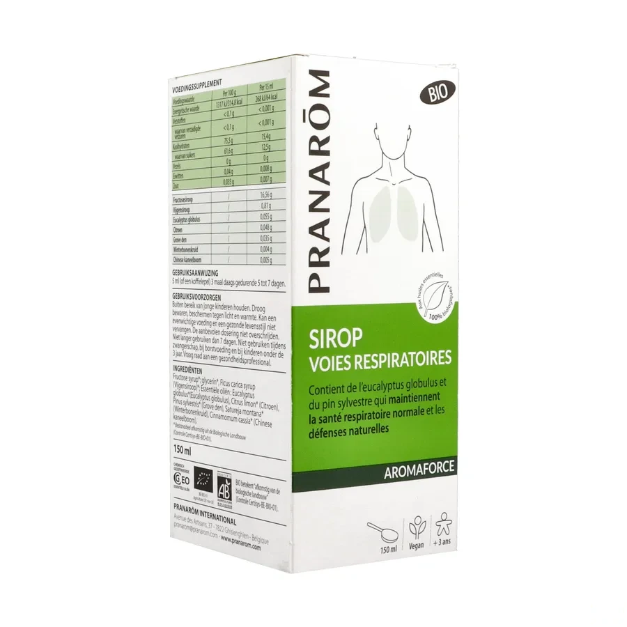 Pranarom Aromaforce Sirop Voies Respiratoires Bio