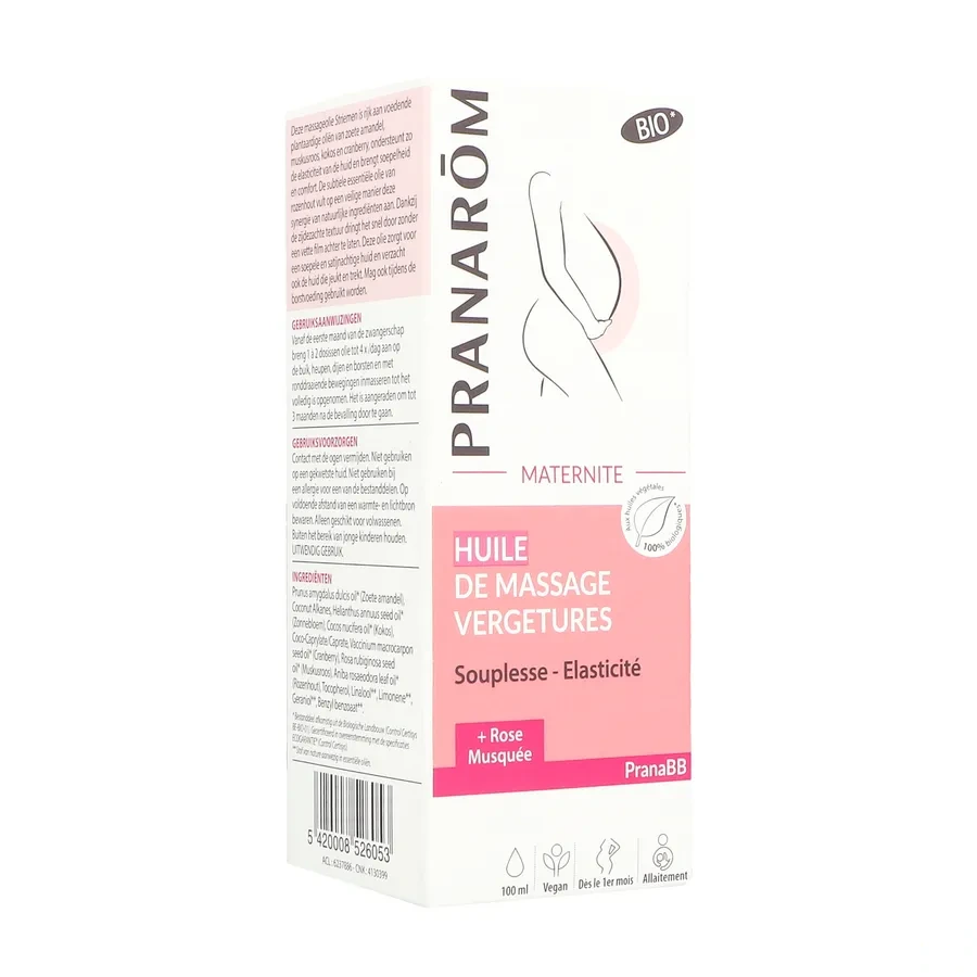 Pranarom Maternité Huile Massage Vergetures Bio
