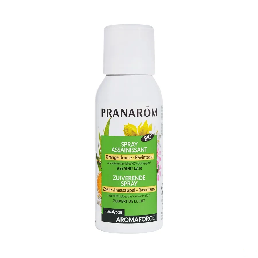 Pranarom Aromaforce Spray Assainissant Orange Douce Ravintsara Bio