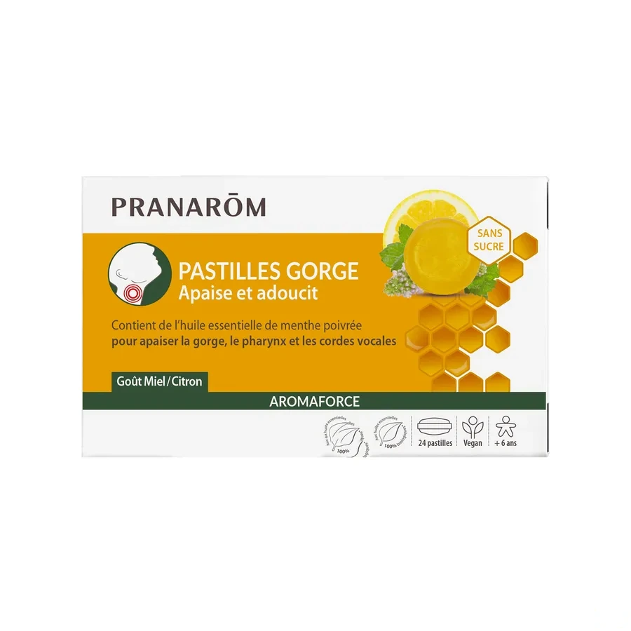 Pranarom Aromaforce Pastilles Gorge Apaise et Adoucit
