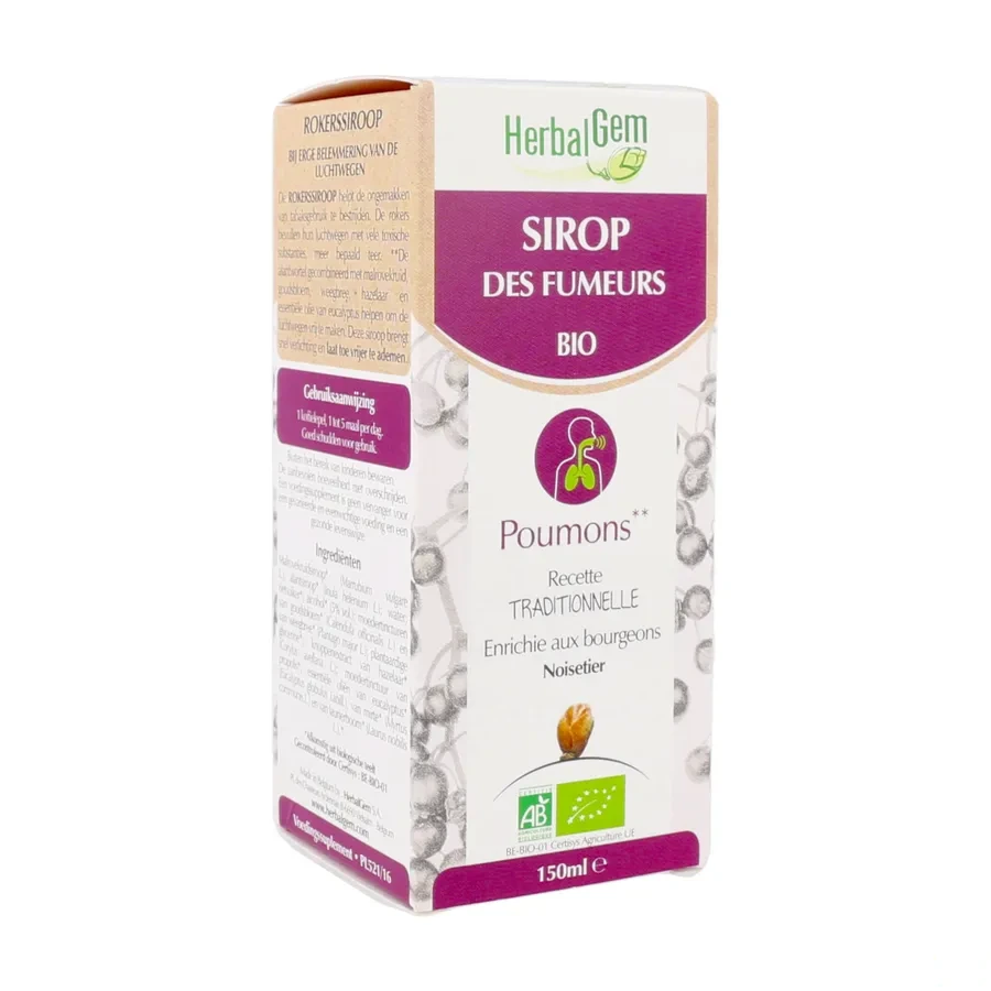 Herbalgem Sirop des Fumeurs Bio