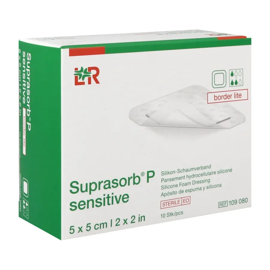 Suprasorb P Sensitive Pansements Hydrocellulaires siliconés