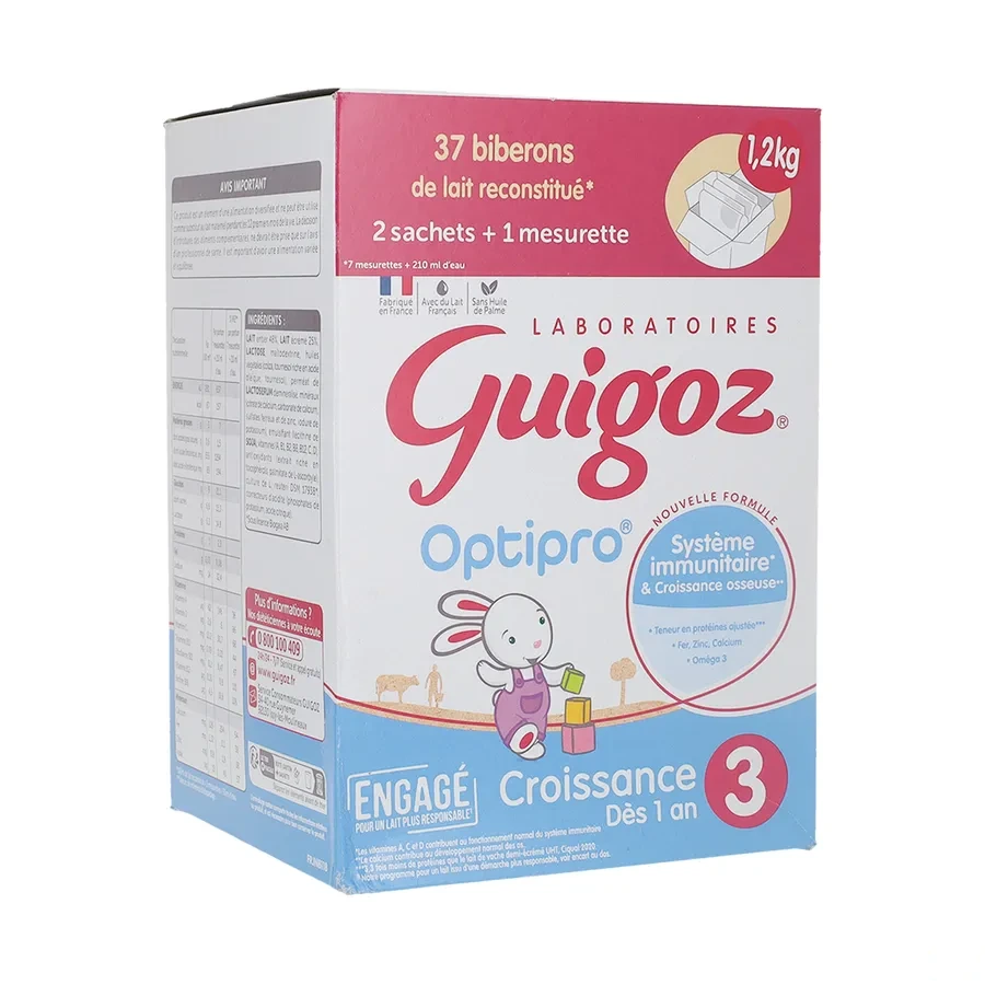 Guigoz Optipro Croissance Lait 3ème âge