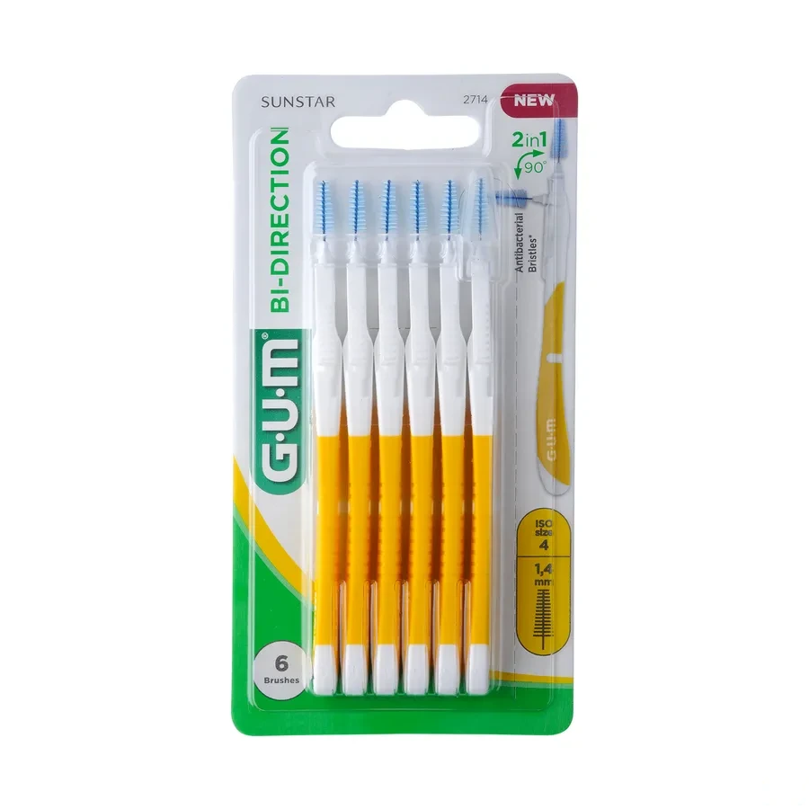 Gum Bi-Direction Brossettes interdentaires 6 Brossettes
