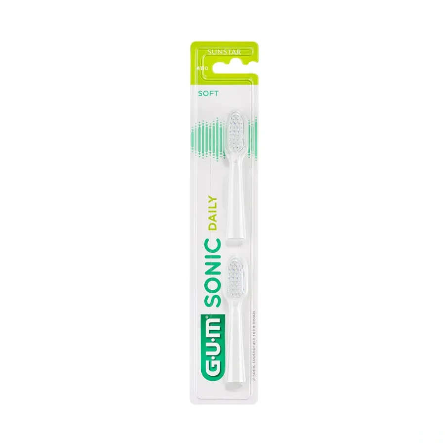 Gum Sonic Daily Têtes de Rechange pour Brosse à Dents électrique