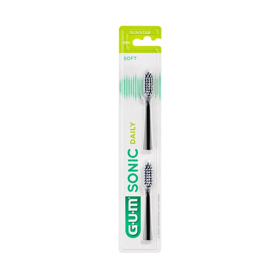 Gum Sonic Daily Têtes de Rechange pour Brosse à Dents électrique