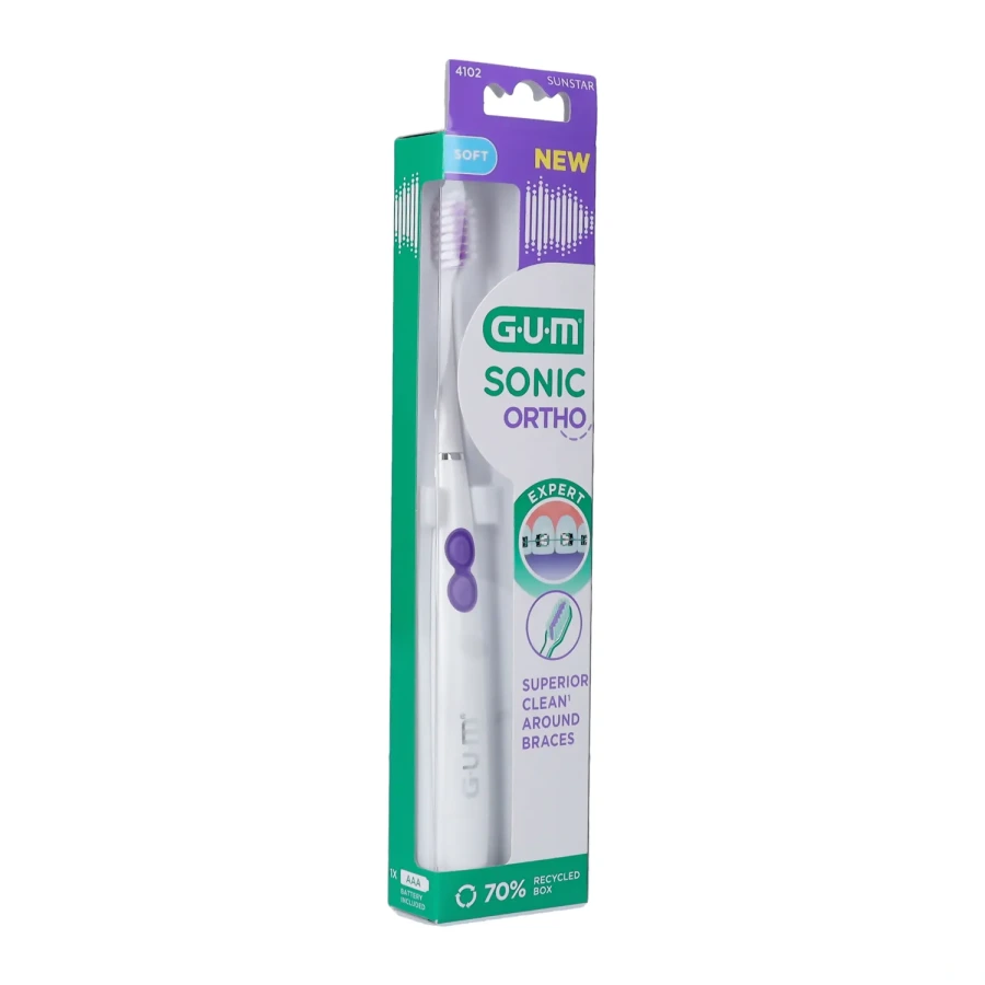 Gum Sonic Ortho Brosse à dents électrique